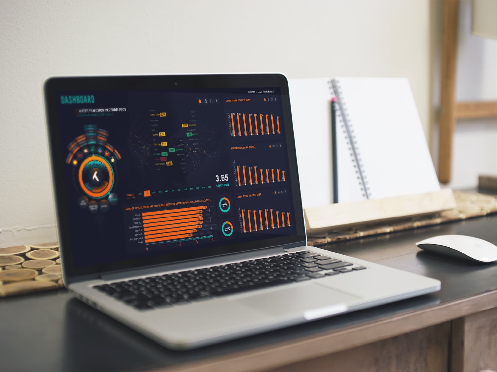 Krystal app dashboard