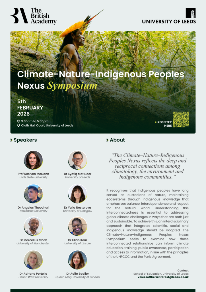 UL – Poster_Climte-Nature-Indigenous Peoples Nexus Symposium_Nov28-25 R2_Poster